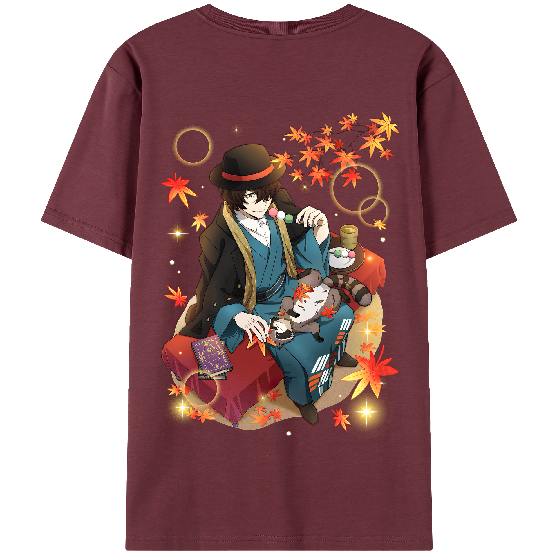 （画像用） 文豪ストレイドッグス Bungo Stray Dogs 綿100％半袖Tシャツ（背面プリント）